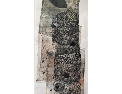 schwarzer Kimono